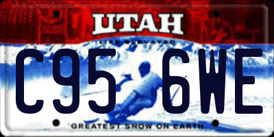 UT license plate C956WE