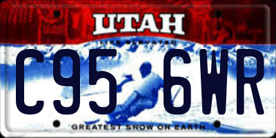 UT license plate C956WR