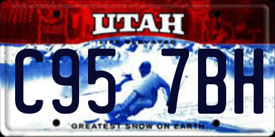 UT license plate C957BH