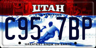 UT license plate C957BP