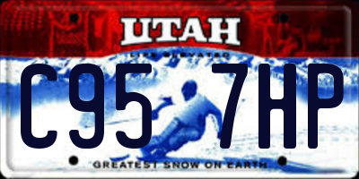UT license plate C957HP