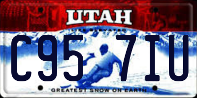 UT license plate C957IU