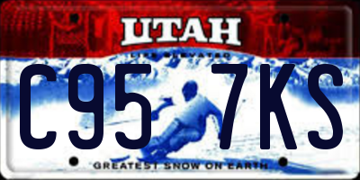 UT license plate C957KS