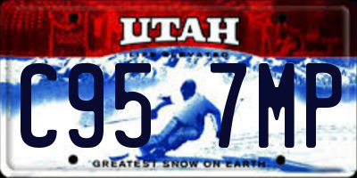 UT license plate C957MP