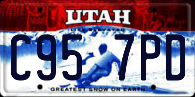 UT license plate C957PD