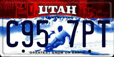 UT license plate C957PT