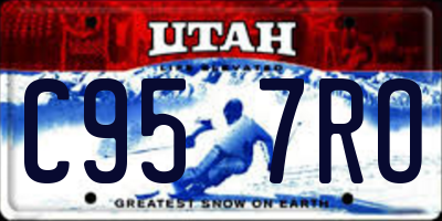 UT license plate C957RO