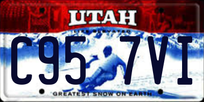 UT license plate C957VI