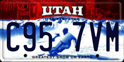 UT license plate C957VM