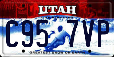 UT license plate C957VP