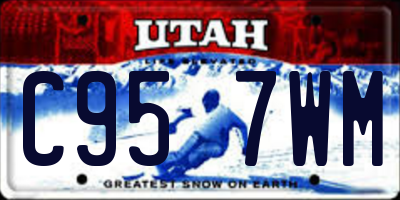 UT license plate C957WM