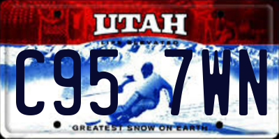 UT license plate C957WN