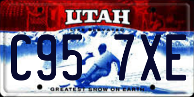 UT license plate C957XE