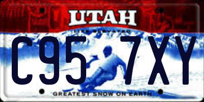 UT license plate C957XY