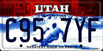 UT license plate C957YF