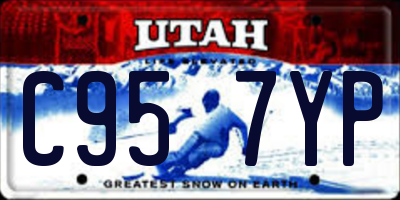 UT license plate C957YP
