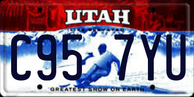 UT license plate C957YU
