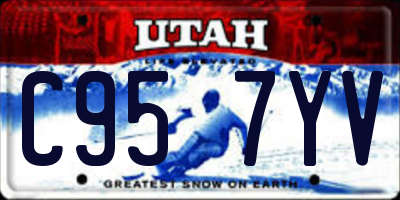 UT license plate C957YV