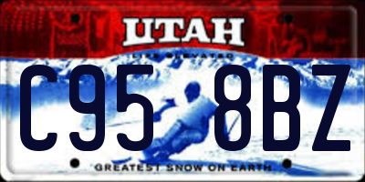 UT license plate C958BZ