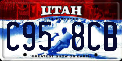 UT license plate C958CB