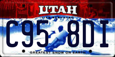 UT license plate C958DI