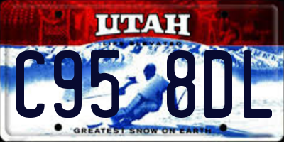 UT license plate C958DL