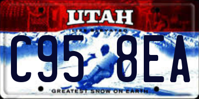 UT license plate C958EA