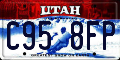 UT license plate C958FP