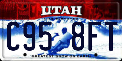 UT license plate C958FT