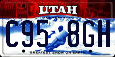 UT license plate C958GH