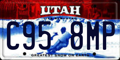 UT license plate C958MP