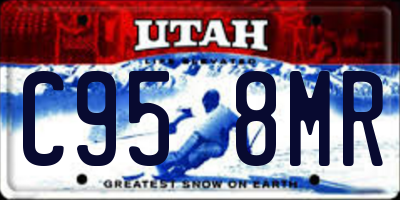 UT license plate C958MR