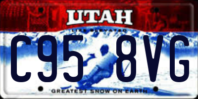 UT license plate C958VG