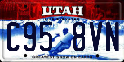 UT license plate C958VN