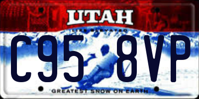 UT license plate C958VP