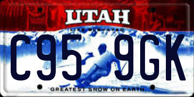 UT license plate C959GK