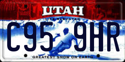 UT license plate C959HR