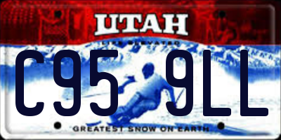 UT license plate C959LL