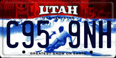 UT license plate C959NH