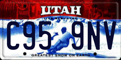 UT license plate C959NV