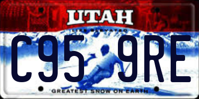 UT license plate C959RE