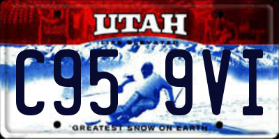 UT license plate C959VI