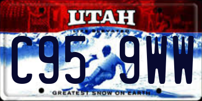 UT license plate C959WW