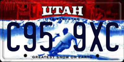 UT license plate C959XC