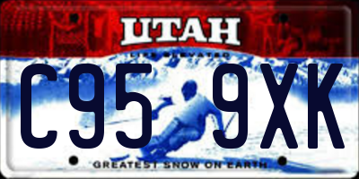 UT license plate C959XK