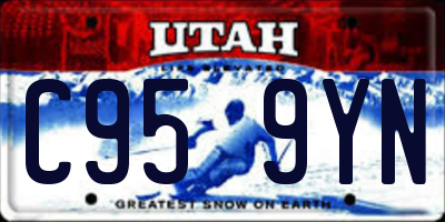 UT license plate C959YN