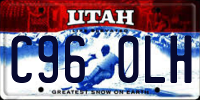 UT license plate C960LH