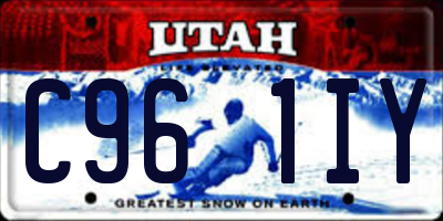 UT license plate C961IY