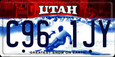 UT license plate C961JY
