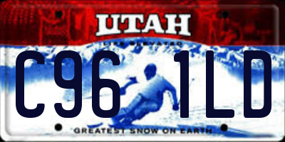 UT license plate C961LD